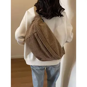 Women's Fashion Plaid Pattern Zipper Fanny Pack, Plain Large Capacity Casual Versatile Bum Bag, Quilted Vintage Crossbody Tote with Adjustable Strap & Flap Design women handbags luxury designer shoulder real