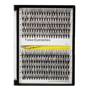 10-18mm Mixed Tray Mink Eyelash Extension Natural 3D Russian Volume Faux Eyelashes Individual 20D/30D/40D/50D To Choose 200pcs Clusters Lashes Makeup (20D-18+20mm Mixed)