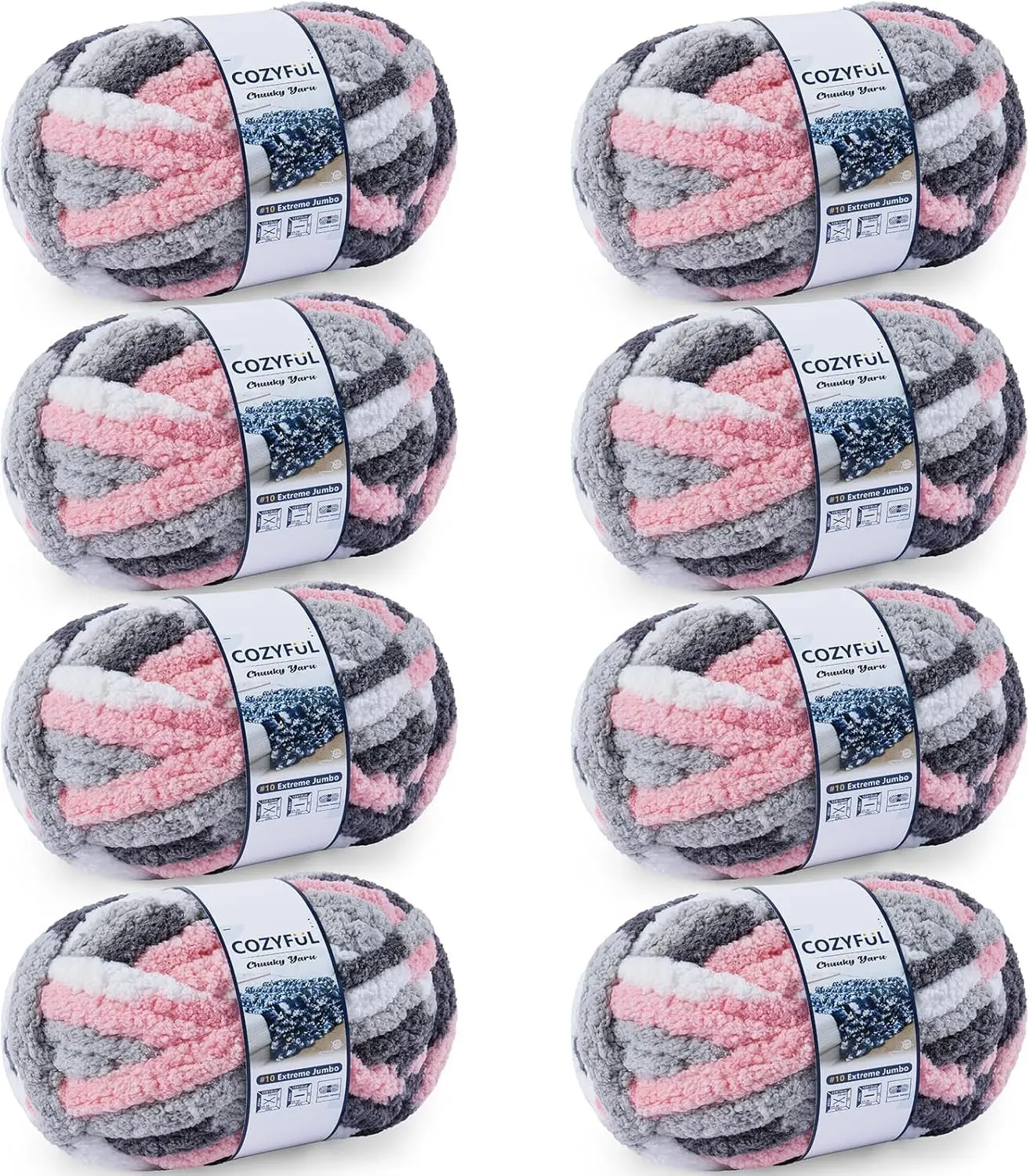 Pink & Grey & White