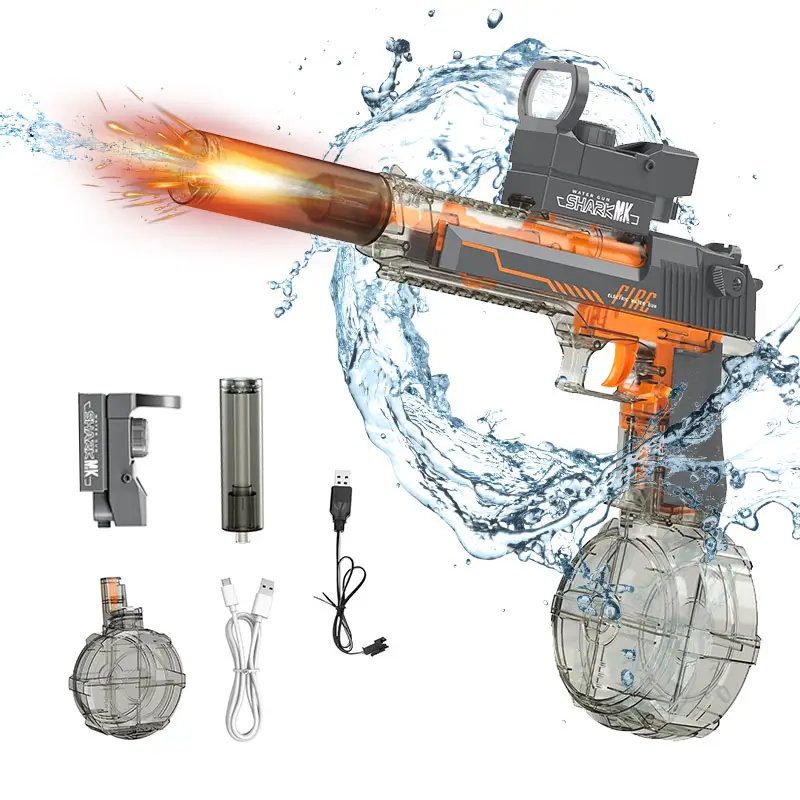 LED Light-Up Electric Water Blaster, Electric Water Pistol for Kids/Aldults,High-Capacity Electric Squirt Water Gun,Water Shooter Powerful Squirt Wate