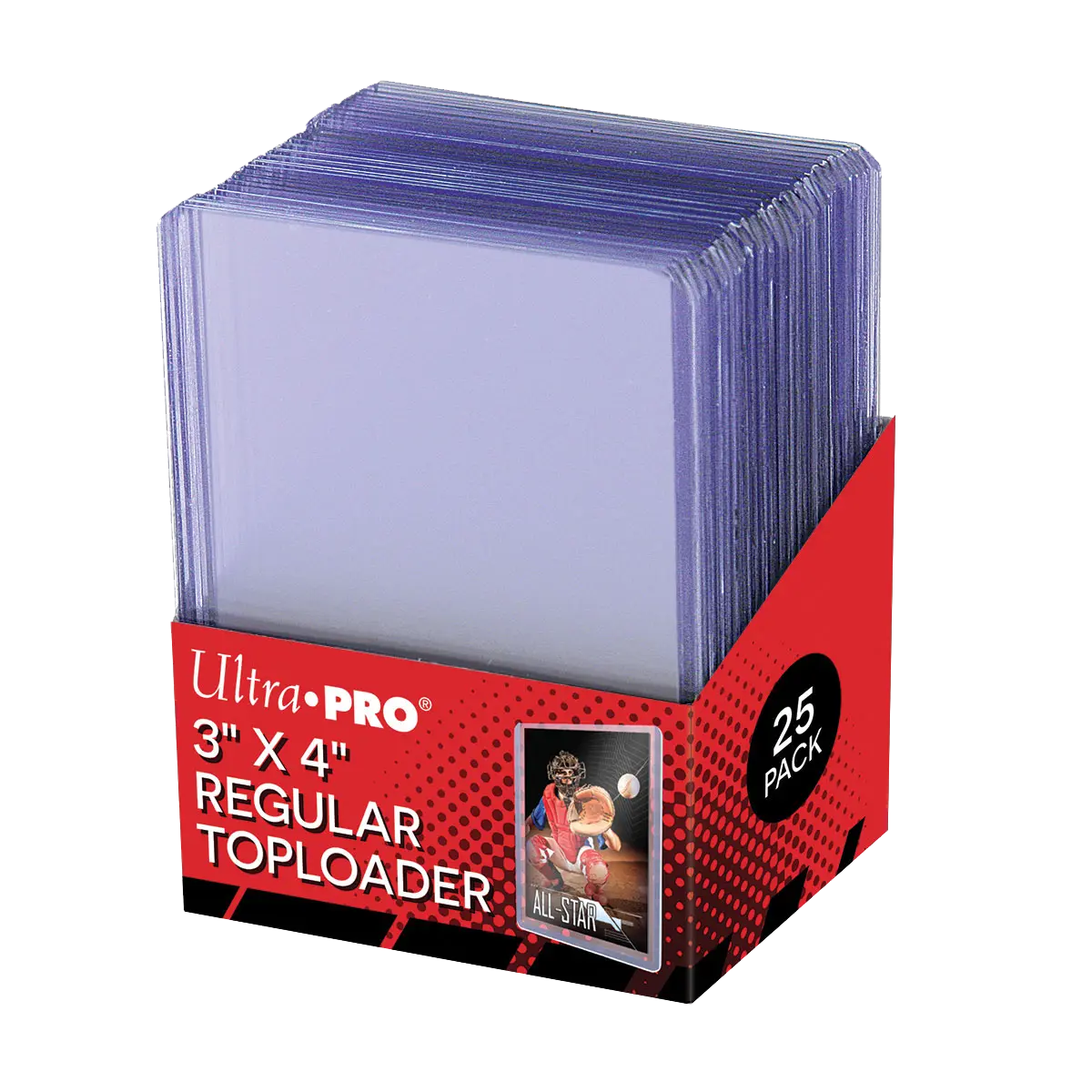 Ultra PRO 3" x 4" Clear Regular TOPLOADER® Sleeves 25ct for Standard Size Cards Durable PVC Protection Ultra PRO 3" x 4" Clear Regular TOPLOADER® Sleeves 25ct for Standard Size Cards Durable PVC Protection