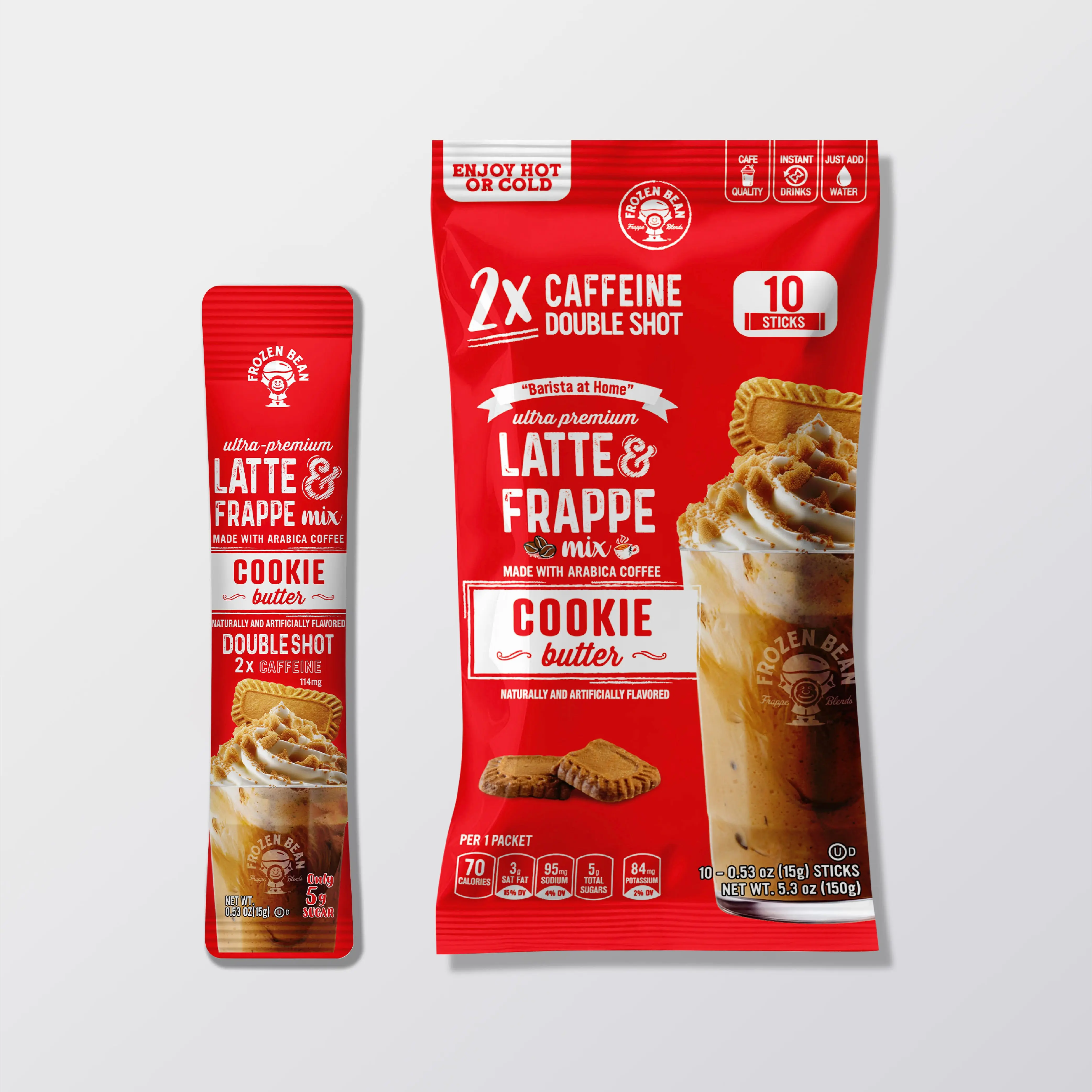 The Frozen Bean Cookie Butter Frappe & Latte Instant Mix (10 Sticks) The Frozen Bean Cookie Butter Frappe & Latte Instant Mix (10 Sticks)