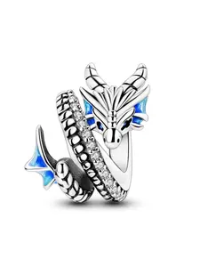 Random Dragon Shaped Charm, Stylish Playful Charm, Fashionable Jewelry Making Supplies for Women & Men, Trendy All-match & Exquisite DIY Jewelry for Birthday Gift