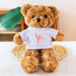 Personalized Teddy Bear, 11-Inch Teddy Bear (Including Clothing), Wedding Decoration Teddy Bear, Soft Cuddly Gift, Perfect Personalized Gift For Your Boyfriend Or Girlfriend On Valentine'S Day, Birthday, Or Christmas, Suitable For Various Occasions