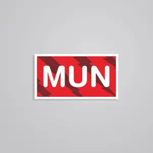 (2Pcs) Manchester UN Sports Stickers