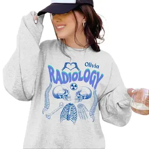 Radiology Sweatshirt Personalized X-Ray Tech Graduation Crewneck for RAD MRI Techs and XRay Technicians Radiologist Life Gift Nursing Grad