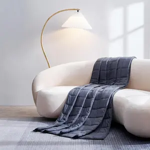 SMART QUEEN Weighted Blanket for Adults Heavy Blanket, Breathable Cotton with Natural Glass Beads SMART QUEEN Weighted Blanket for Adults Heavy Blanket, Breathable Cotton with Natural Glass Beads