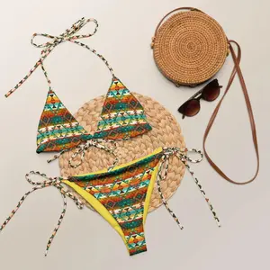 Baha Ranch Yeehaw Native Aztec String Bikini