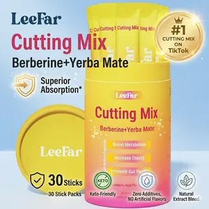 LeeFar Cutting Drink Mix -I Strawberry Acai Flavor - 30 Servings