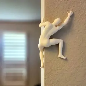 Unique Climber Sculpture Wall Decor, Durable Artistic Flair Design for Home & Office, Perfect Gift Idea for Nature Lovers