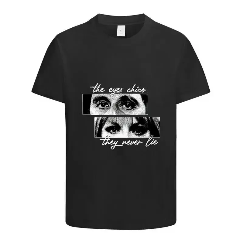 Men's Scarface "The Eyes Chico" Graphic T-Shirt - Short-Sleeve Cotton Knit Menswear, Pull-On, Machine Washable, Suitable for Daily Wear & 4 Seasons/All Seasons