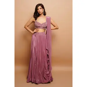 Onion pink lehenga set