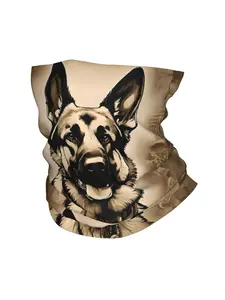 German Shepherd Printed Dog Lover Men's Headscarf Unique Design Thin Bandana Neck Wrap Scarf Headband Neck Cover