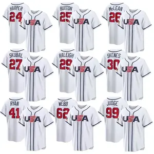 2026 US Professional Baseball Men's Team World Baseball Personalized Name Number Sewing ShirtRAIMENTRY