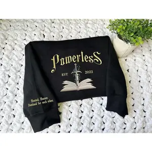 Powerless Series Lauren Roberts Embroidered Sweatshirt, Kai & Paedyn Hoodie, Powerful Book Shirt, Fantasy Bookish Gift ESA327.H