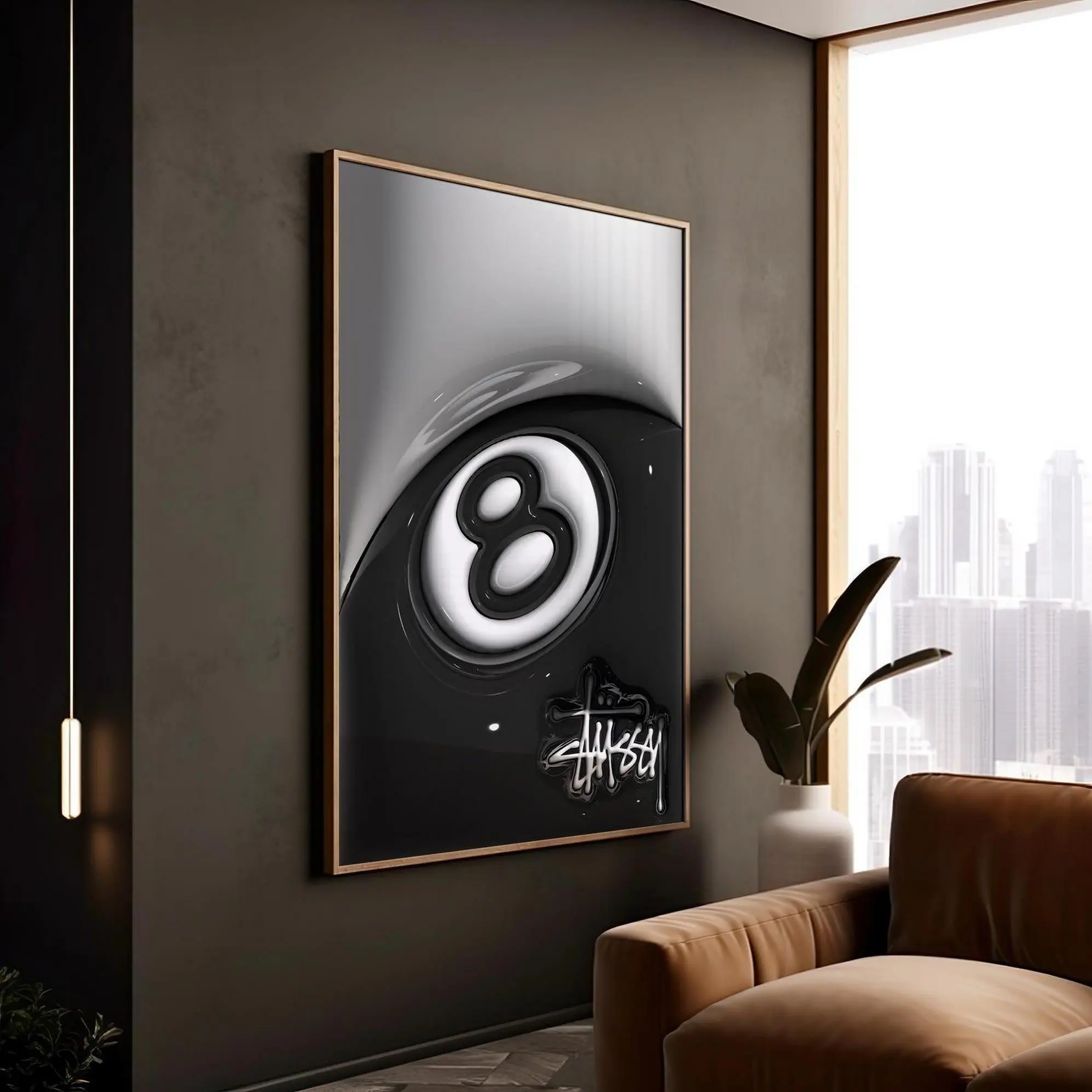 HypeBeast Decor, Cool Wall Art, 3D Wall prints, Urban Street Art, HypeBeast Room Decor, Gift for Him, Home Decor, Unframed