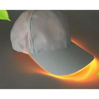 White hat yellow light