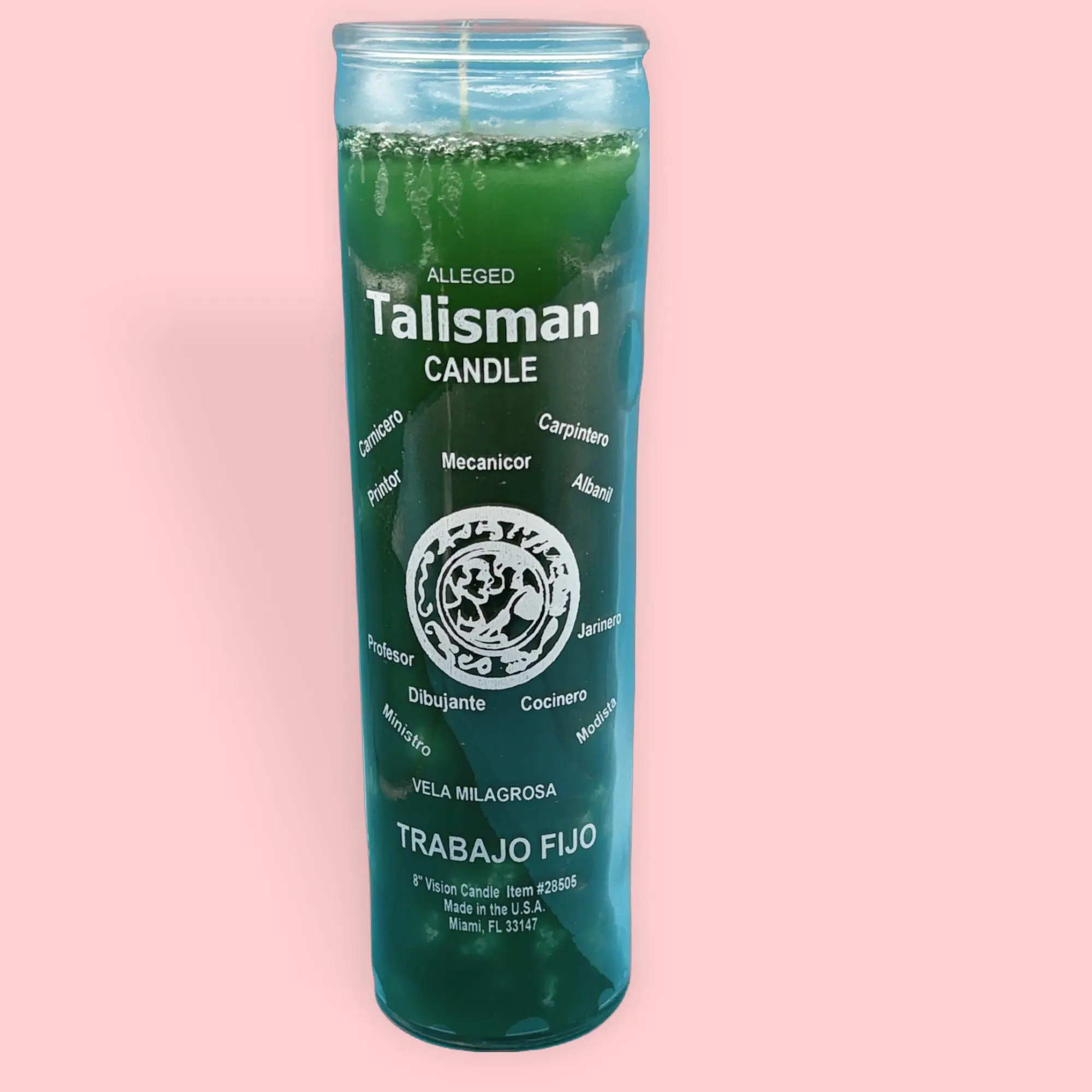 Talisman Steady Work Candle, Home Decor Decoration Item, Career Aid for Enhancing Job Luck