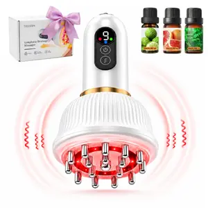 YOLUXSPA Sculpting & Lymphatic Drainage Massage Tool, Heat Vibration Adjustable Intensity, Handheld Full Body Comfort Massager for Muscle Relief, Portable Wellness Gift