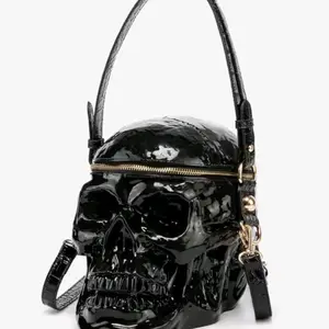 Acrylic Skull Handbag with Adjustable Straps Unisex Original Design for Men & Women