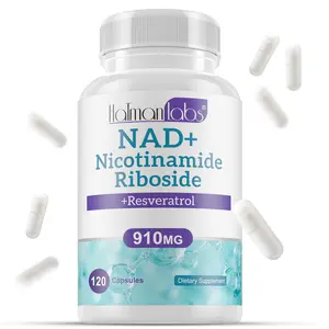 Hatmanlabs Supplement Alternative - Liposomal NAD w/Resveratrol - High Purity NAD Supplement - 120 Capsules Vitamin Dietary Healthcare Edible Fitness
