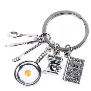 Cookbook Charms Keychain - Perfect Accessory for Foodies and Cooking Enthusiasts