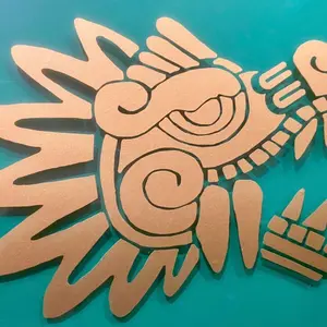 Aztec Quetzalcoatl head mayan Kulkulkan Decal/Sticker vinyl for Auto, Laptop, Helmet, Window