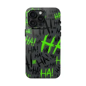 Jokerrrr3 “Haha” Phone Case – Cool Superhero Villain Aesthetic Design | Tough Protective Cover | Funny Unisex Gift | Compatible With iPhone 11–17