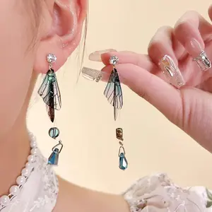 Y2K Pair Of Cute Butterfly Wings Shape Dangle Earrings Acrylic Drop Earrings Great for Gift for Girl Woman Family Gifts