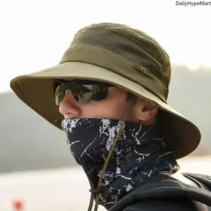 Unisex PVC Bucket Hat, Universal Size, Casual Outdoor Fishing Cap, Sun Protection Headwear for Hiking, Summer Visor