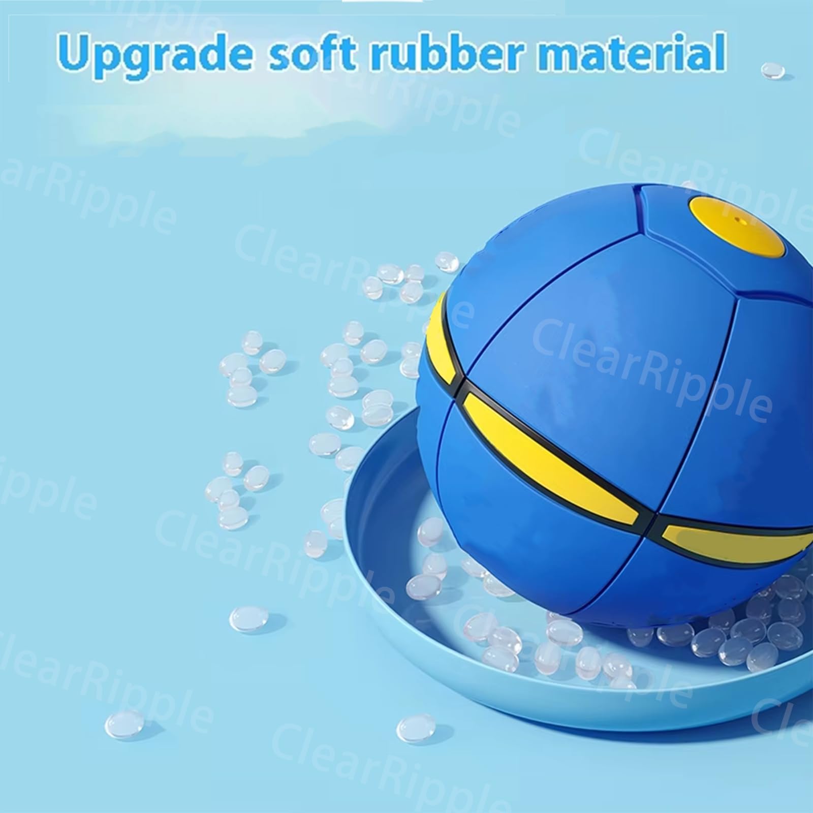 3Pcs Magic Bouncing Ball - Magic Meta Ball, Magic Flying Saucer, Bouncy Ball, Parent-Child Interaction, Doggy Disc Balls for Small & Large Dogs, Dual Form Freely Switchable ,  magic meta ball,  popup ball ,  kids ball