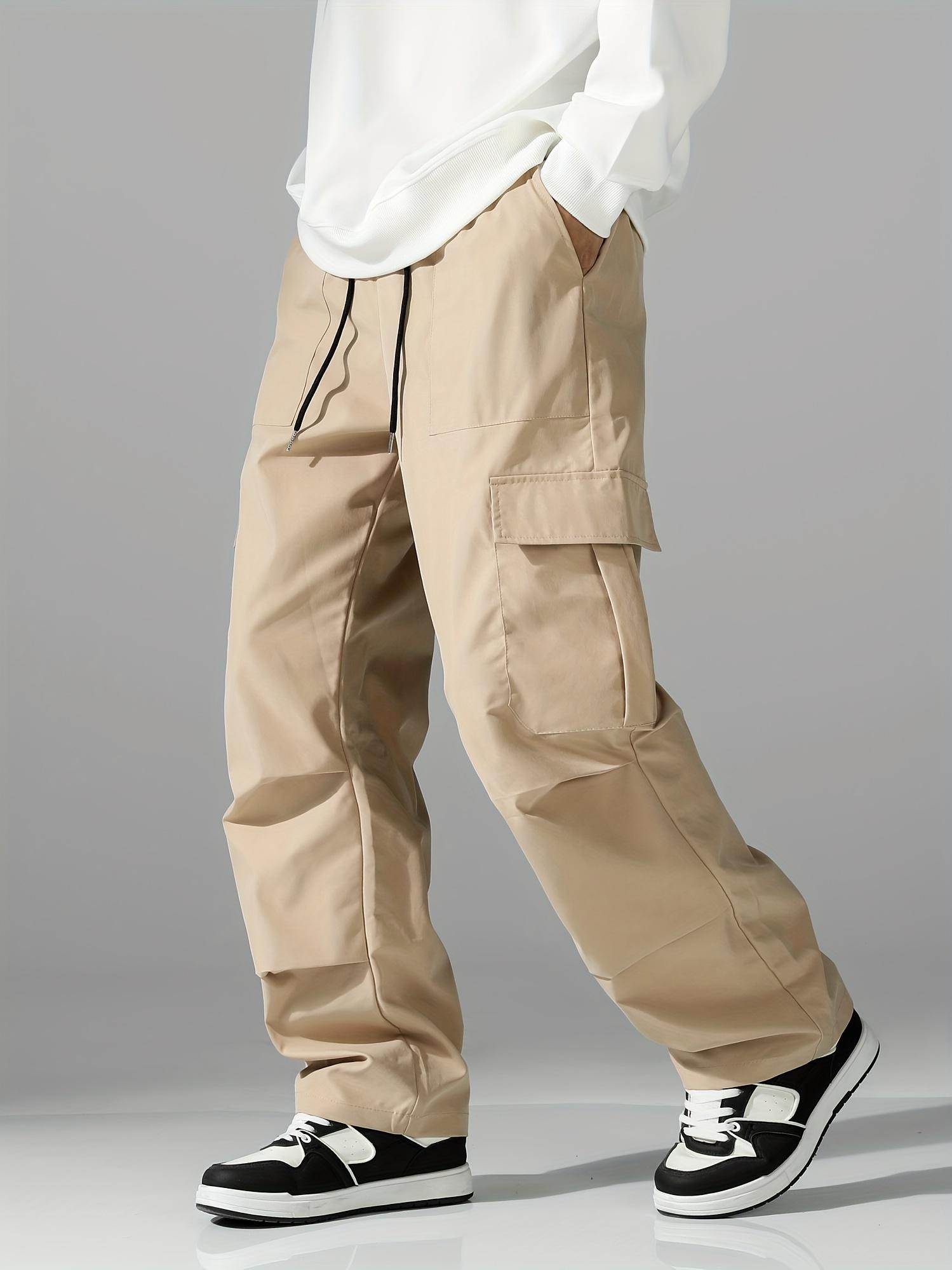 Men’s multi-pocket comfortable cargo pants for outdoor casual sports, long pants