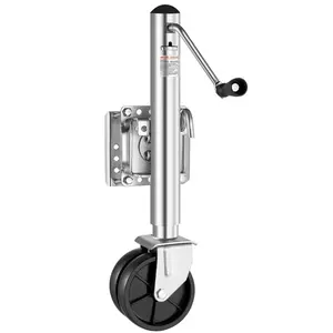 VEVOR Trailer Jack with Wheel, 2000 lbs Load Capacity, Heavy Duty Swivel Boat Trailer Jack with PP Single Wheel Ergonomic Handle, 12-inch Lift, Fit for RVs, Boats, Horse Trailers, Utility Trailers