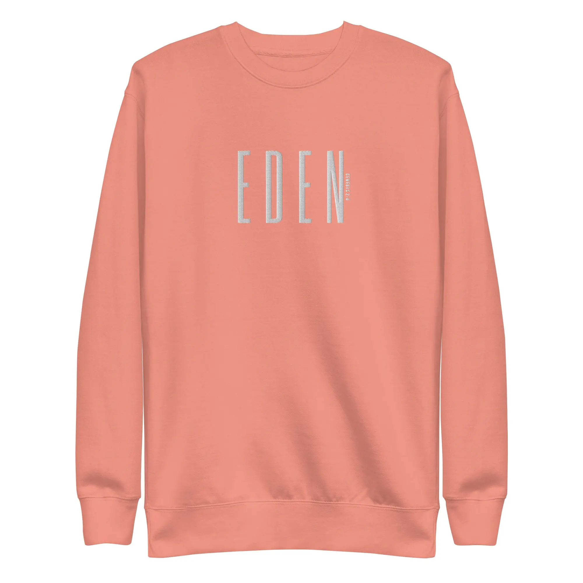EDEN BRAND PLUSH Unisex Premium Sweatshirt - Long Sleeve Fitted Crew Neck Casual Fleece Knit Soft Everyday Wear for Autumn