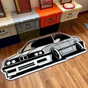 Car Shaped Rug, Creative Carpet, Soft Comfortable Floor Mat, Decorative Area Rug, Home Decor Carpet for Living Room, Sofa, Coffee Table, Door, Restaurant, Corridor, Home Decorative Rug