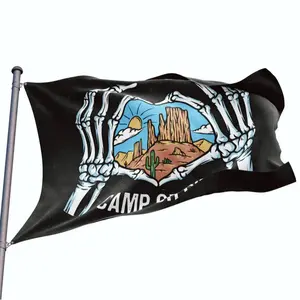 Camp or Die Flag for ATVs UTVs Enhance Your Polaris, CanAm Ideal for Riders & Wall Art Banner