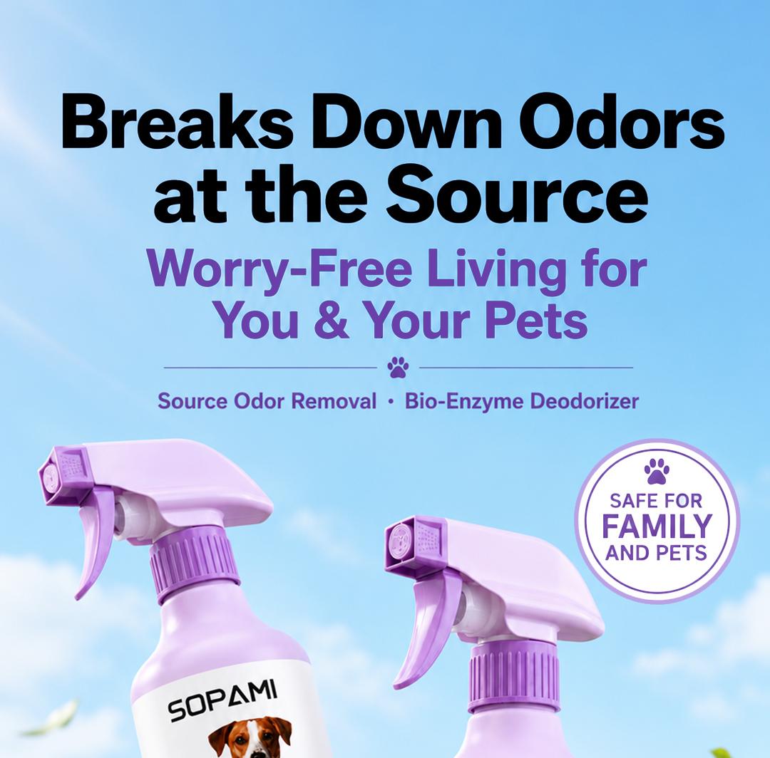 Pet odor eliminator and stain remover spray