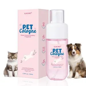 Dog & Cat Cologne Long-Lasting Classic Powdery Scent Fur-Conditioning Non-Sticky Odor Control Formula Travel-Friendly 3.38 fl. oz