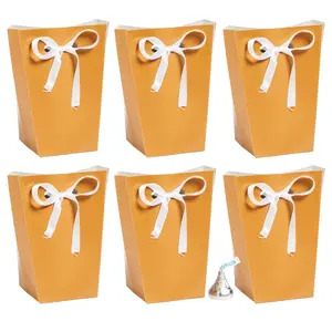 Bulk 96 Pc. Small Copper Favor Boxes with Ribbon