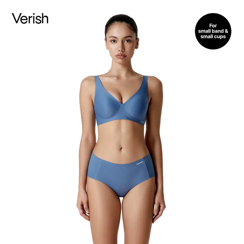 [VERISH] Cool Fit Bra Signature PLUS - 6-Layer Silicone Support Seamless Lift Bra - No Underwire Korean Wireless Bra for Women