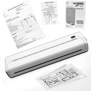 Suitable for Tatoo Paper Portable Bluetooth Thermal Printer A4 Inkless for Mobile and Travel Use Support Document Picture Website Page