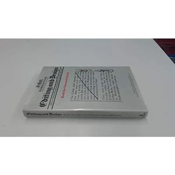 USED Book - Editing and Design: A Five-Volume Manual of English, Typography and Layout by Harold Evans (Hardcover) - english