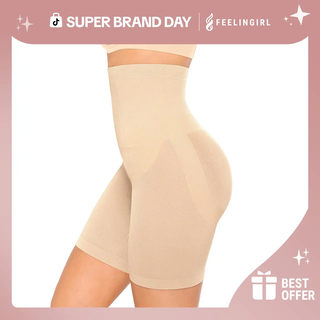 Buy Karen Millen Super Control High Waist Shaper Brief In Nude