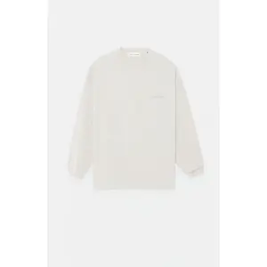 Fear of God ESSENTIALS Men's Heather Oatmeal Classic Long Sleeve T-Shirt