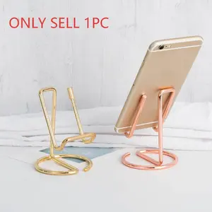 metallic Phone Holder, Stable Phone Stand, Universal Desk Phone Holder, Phone Accessories for Home Office, Desk Organizer, Home Decor, Mount