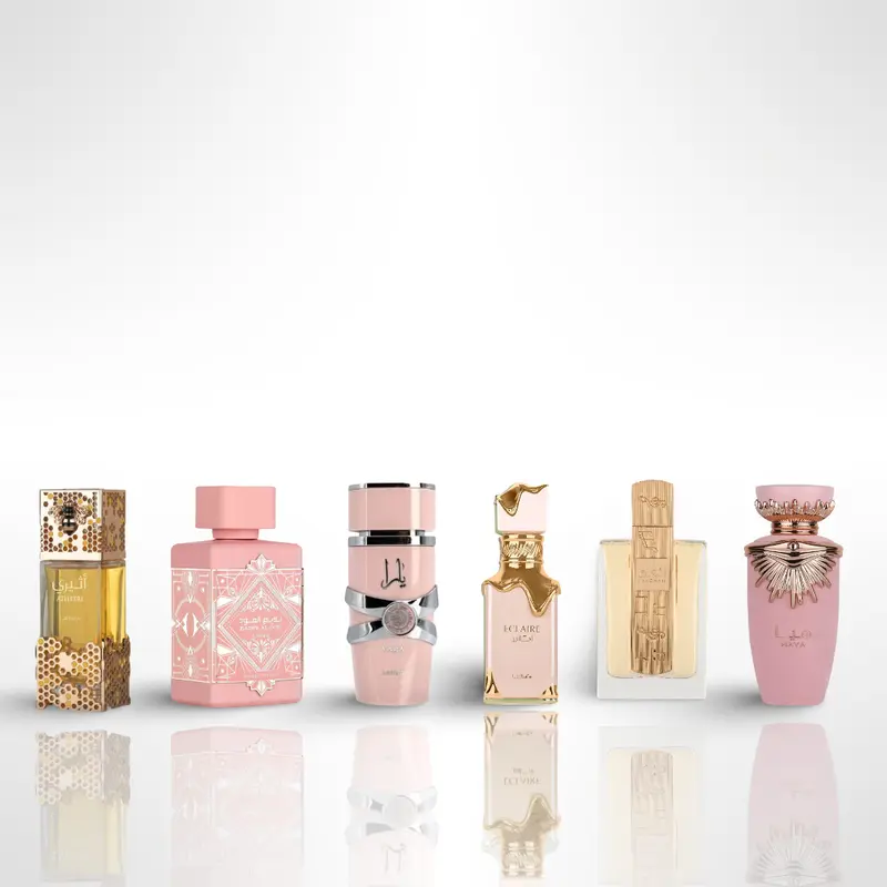 Lattafa Atheeri + Badee Al Oud + Yara + Eclaire + Angham + Haya 3.4oz 100ml - Fragrance Gift Bundle