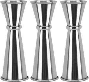 3 Pcs Jigger for Bartending, Double Cocktail Jigger 2 oz 1 oz Stainless Steel Measuring Cup