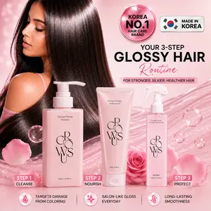 GROWUS 3-Step Glassy Hair Routine Set | Frizz Control Set for Glassy Hair, K-Beauty Hair Care | Shampoo, Treatment & Leave-in Spray outdoorfun