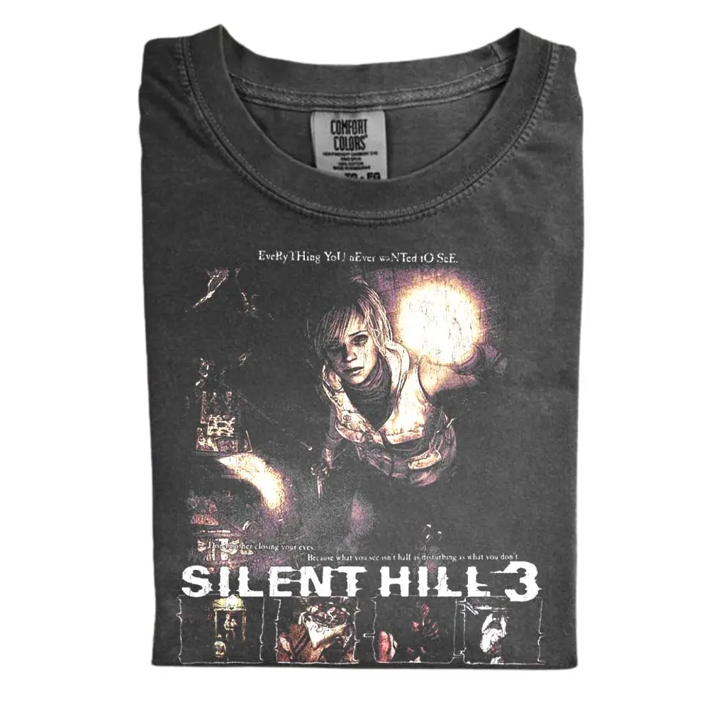 The Vintage Silent Hill 3 Everything You Never Wanted To See Comfort Color Shirt, Silent Hill 3 Shirt, Survival Horror Gamer T-Shirt, Game Shirt, Gift for Men, Gift for Women, Crew Neck T-shirt, Trending T-shirt