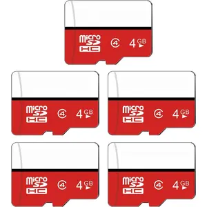 4 GB  SD Cards 5-Pack, Class 4 MicroSD Flash Memory Card, C4, TF Card with Adapter for MP3/MP4/Old Phones